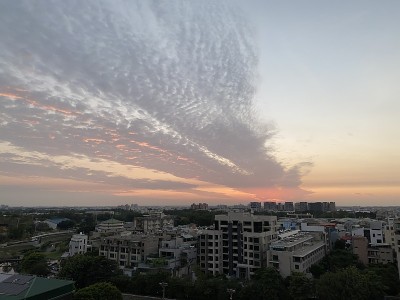 台南市美丽的日落