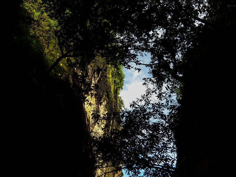 Tepoztlan山脉。墨西哥的性质。北美