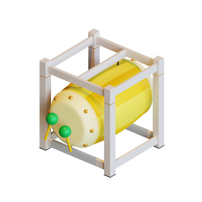 Bedug 3D渲染插图