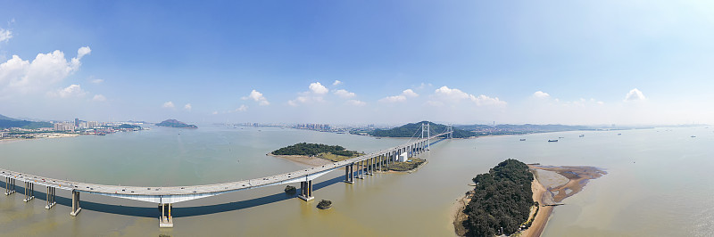 中国广东省南沙的虎门大桥风景