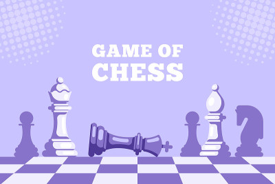 棋王躺在棋盘上，皇后在上面