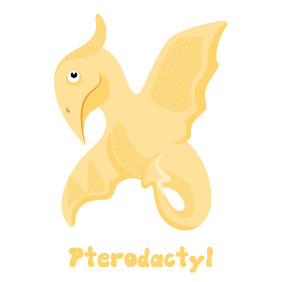 Little pterodactyl cute print. For nursery t-shirt