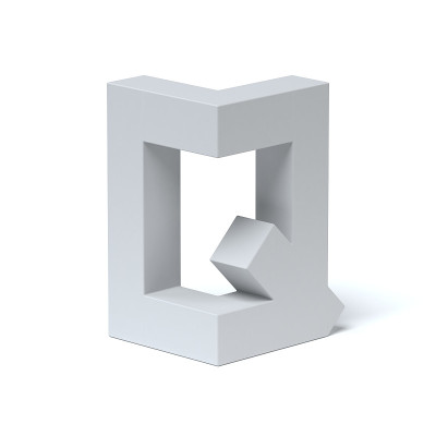 等距字体字母Q