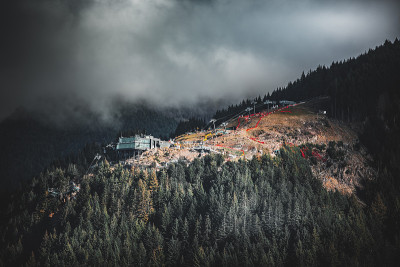 新西兰皇后镇秋天的风景