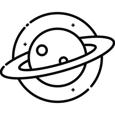 太空中的土星