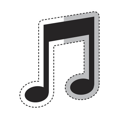 音乐音符孤立图标
