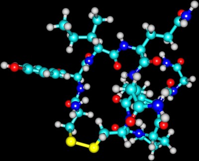 催产素分子分离在黑色