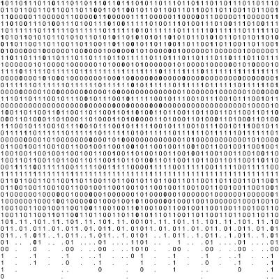 下落二进制代码背景。数字技术墙纸。
