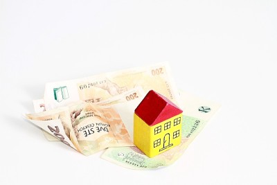 带着钱的微型玩具房子