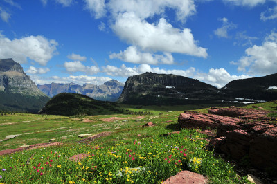 全景“去太阳路”，蒙大拿，美国