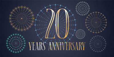 20周年向量图标