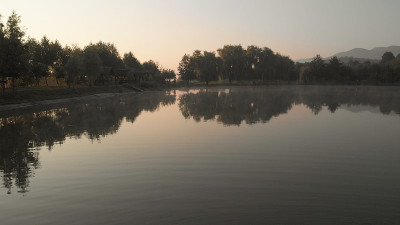 湖风景如画的风景。