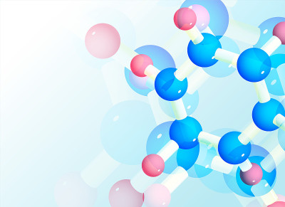 科学或医疗保健的抽象分子背景