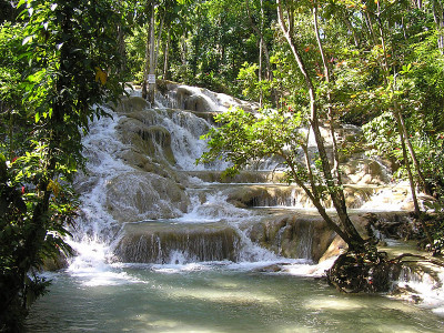 邓恩河Falls-Jamaica