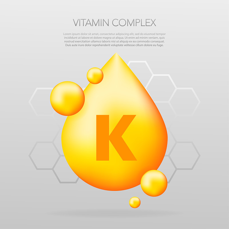 Vitamin K shining pill capcule icon. Shining golde