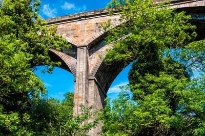 Dean bridge，爱丁堡，英国。
