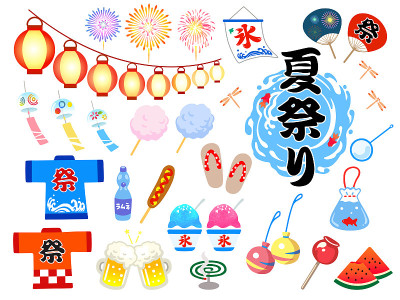 日本夏季节日插画集