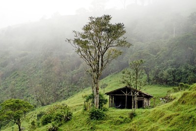 云滚进山谷