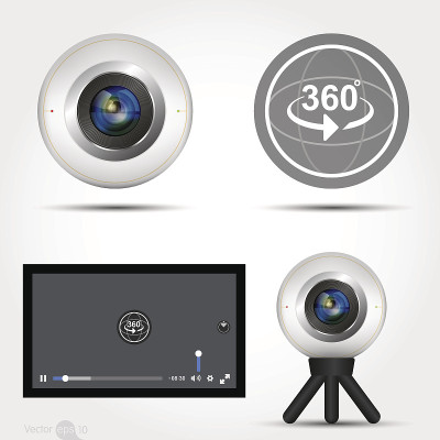 虚拟现实360媒体播放器界面