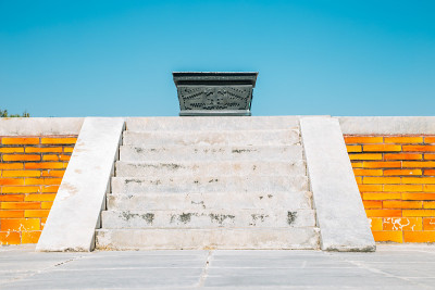 中国北京地坛公园的土地庙