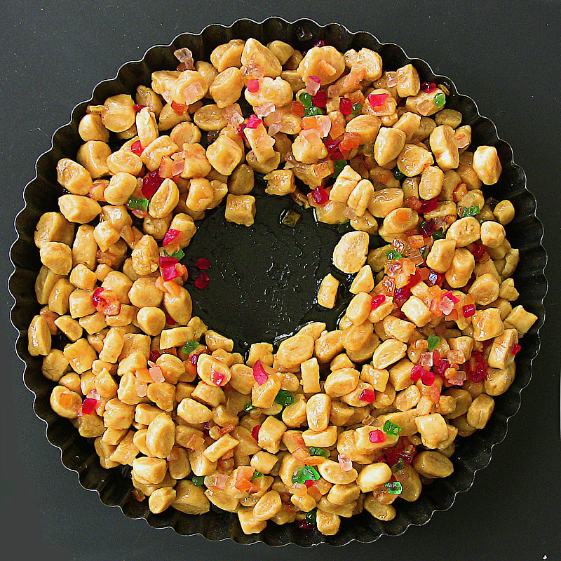 圆形托盘和struffoli