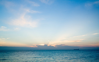 海上日落