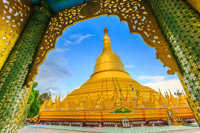 Shwemawdaw塔，Bago，缅甸