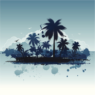 热带夏季背景