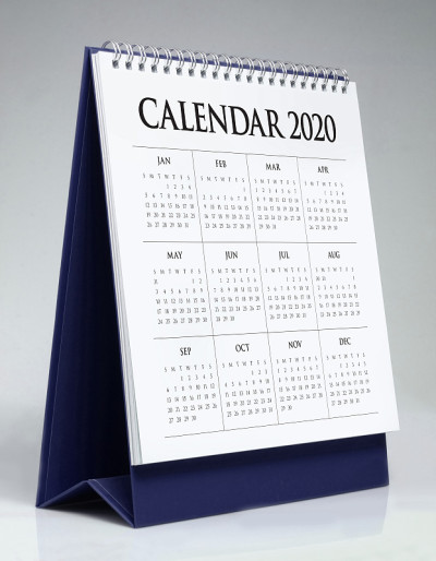简易台历2020