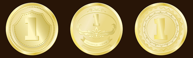 Luxury gold badges