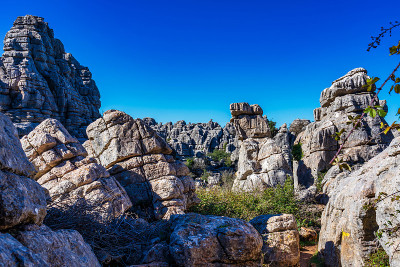 El Torcal de Antequera, Andalusia, Spain，在Antequer