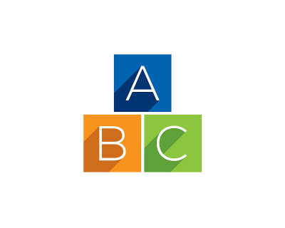 abc stacked block logo