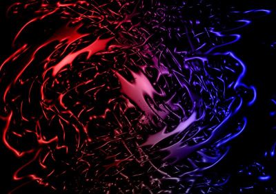 图像抽象彩色飞溅3d背景。医用壁纸与斑点，爆炸的颜色，斑点战斗在深渊。