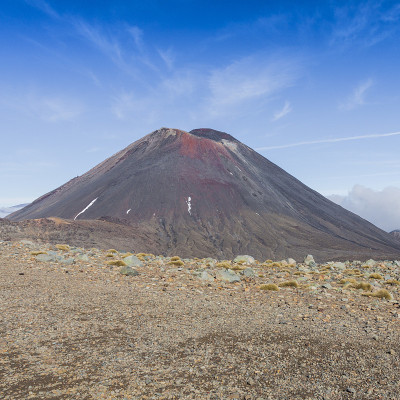 Ngauruhoe火山(2291mt)，汤加里罗国家公园，北岛