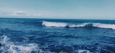 蓝色的波浪