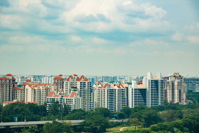 新加坡城市的天际线