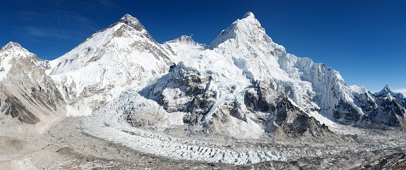 美丽的珠穆朗玛峰，Lhotse和nuptse