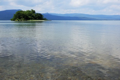 赤岸湖，北海道，日本