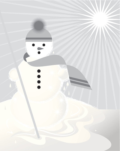 雪人融化