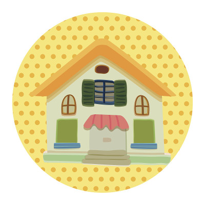 建筑房屋主题元素，eps