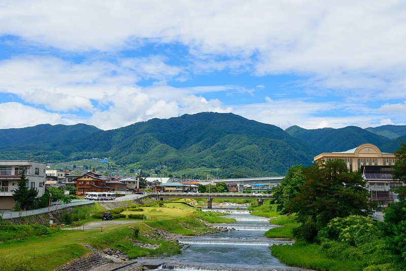 日本长野饭田城景