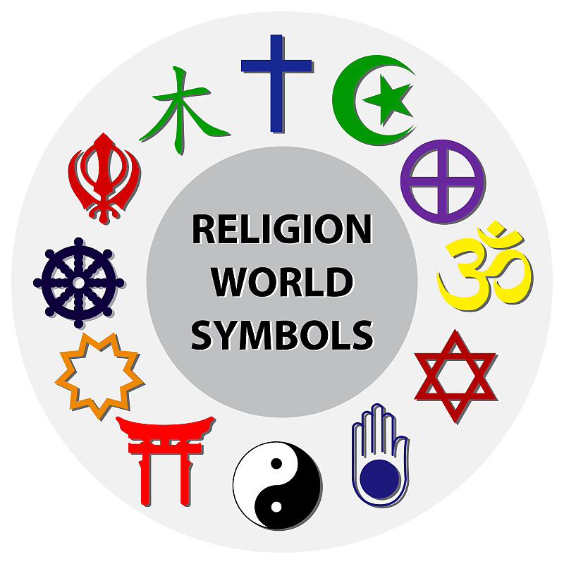 世界宗教符号是主要宗教团体和宗教的彩色标志。