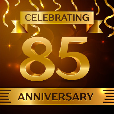 Realistic Eighty five Years Anniversary Celebratio