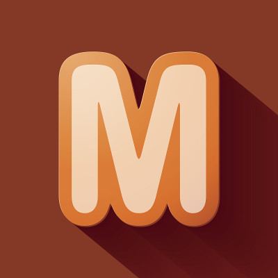 音量图标字母:M