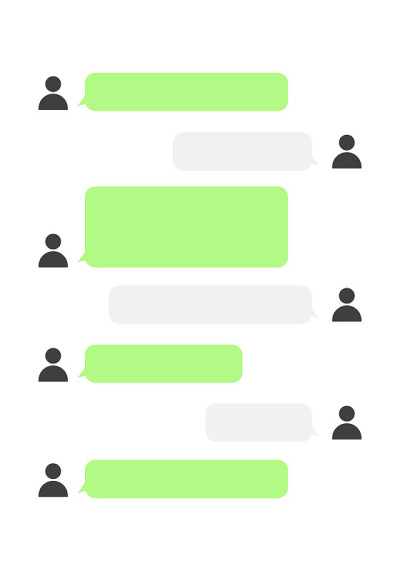 聊天布局模板。