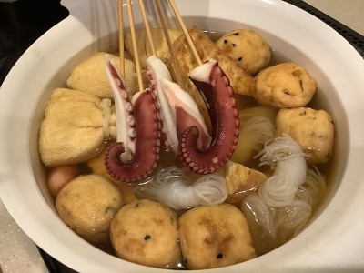 热奥登配章鱼串