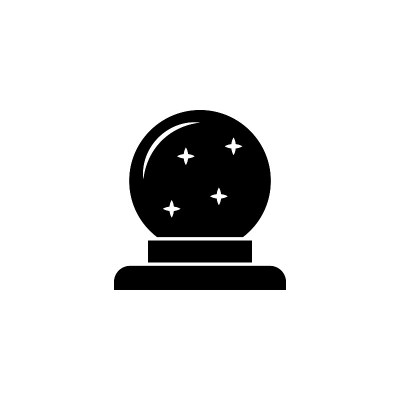 插图矢量图形的魔术球图标