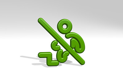 不容许有阴影的攀爬。金属雕塑的3D插图在一个白色的背景与温和的纹理。山和冒险