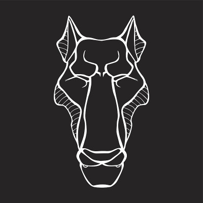 wolf_head_icon_color_green_black