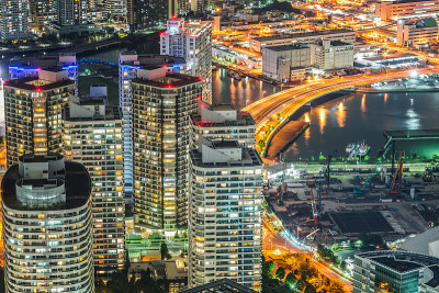 夜景了